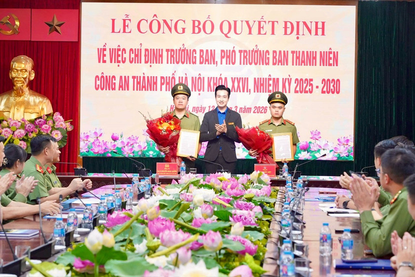 Công an TP Hà Nội công bố quyết định về công tác cán bộ Ban Thanh niên nhiệm kỳ 2025 – 2030 ảnh 2