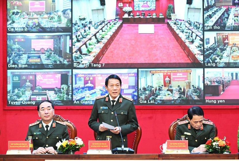 Bộ trưởng Lương Tam Quang phát biểu kết luận hội nghị.