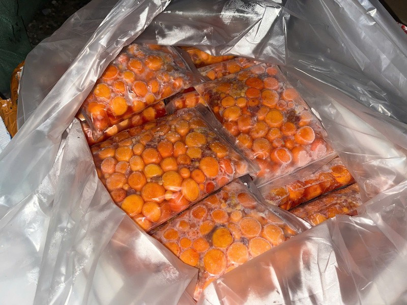 "Bắt sống' chiếc xe tải chứa hơn 10 tấn thực phẩm đông lạnh không rõ nguồn gốc ảnh 2