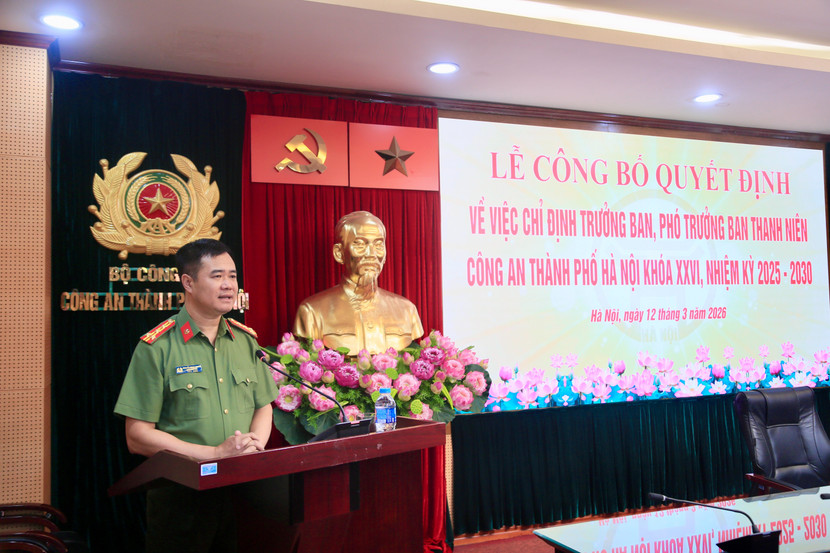 Công an TP Hà Nội công bố quyết định về công tác cán bộ Ban Thanh niên nhiệm kỳ 2025 – 2030 ảnh 3