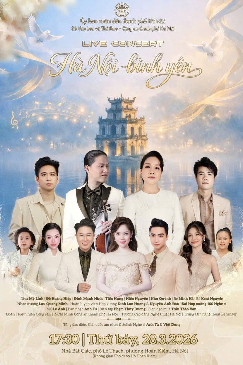 Live Concert “Hà Nội bình yên” - Điểm hẹn nghệ thuật giữa lòng Thủ đô ảnh 1