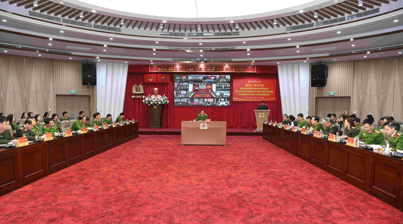 Thứ trưởng Nguyễn Văn Long chủ trì điểm cầu trung tâm tại Bộ Công an