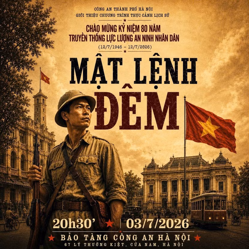 Công an thành phố Hà Nội giới thiệu Chương trình thực cảnh lịch sử “Mật lệnh đêm” ảnh 1