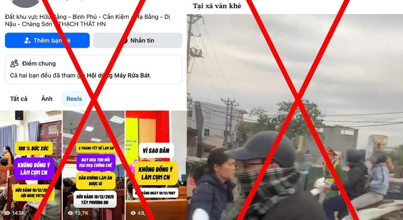 Thông tin xuyên tạc, sai sự thật về công tác phóng mặt bằng