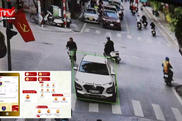 Thông báo vi phạm qua VNeTraffic chỉ sau 2 giờ phát hiện