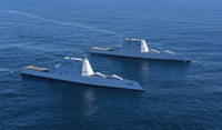 [ẢNH] Vượt sóng cao 6m, khu trục Zumwalt Mỹ phá tan mọi hoài nghi