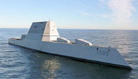 [ẢNH] Vượt sóng cao 6m, khu trục Zumwalt Mỹ phá tan mọi hoài nghi