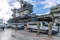 [ẢNH] Siêu tàu sân bay Mỹ tái bùng phát dịch Covid-19