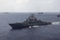 [ẢNH] Hiếm hoi sự kiện hải quân Mỹ, Nga và Trung Quốc cùng tập trận