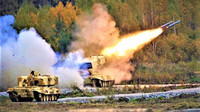 Nga đăng video 'hỏa thần nhiệt áp' TOS-1A 'thiêu rụi' mục tiêu của quân đội Ukraine