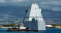 Siêu tàu khu trục Zumwalt tàng hình trị giá 9 tỷ USD vừa biên chế đã hoen rỉ