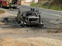 [Ảnh] Hai cha con ca sĩ Thomas Anders- Modern Talking thoát hiểm vụ cháy ôtô