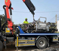 [Ảnh] Hai cha con ca sĩ Thomas Anders- Modern Talking thoát hiểm vụ cháy ôtô