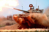 [ẢNH] ‘Chiến tăng đỏ’ của đội Nga xuất sắc nhưng lại thiếu thuyết phục ở Tank Biathlon