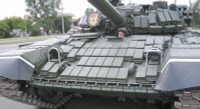Xe tăng T-72B bị bắn gãy pháo tại chiến trường Ukraine