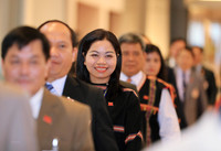 [Ảnh] Hình ảnh lãnh đạo Đảng, Nhà nước và các đại biểu dự phiên thảo luận văn kiện Đại hội Đảng XIII