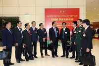 [Ảnh] Hình ảnh lãnh đạo Đảng, Nhà nước và các đại biểu dự phiên thảo luận văn kiện Đại hội Đảng XIII