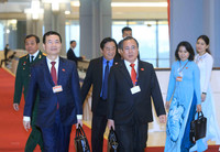 [Ảnh] Hình ảnh lãnh đạo Đảng, Nhà nước và các đại biểu dự phiên thảo luận văn kiện Đại hội Đảng XIII