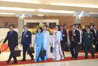 [Ảnh] Hình ảnh lãnh đạo Đảng, Nhà nước và các đại biểu dự phiên thảo luận văn kiện Đại hội Đảng XIII