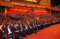 [Ảnh] Hình ảnh lãnh đạo Đảng, Nhà nước và các đại biểu dự phiên thảo luận văn kiện Đại hội Đảng XIII