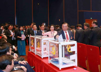 [Ảnh] Lãnh đạo Đảng, Nhà nước và đại biểu bầu Ban Chấp hành Trung ương khóa XIII