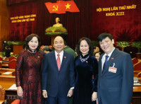 Hình ảnh mới nhất về Hội nghị lần thứ nhất Ban Chấp hành Trung ương khóa XIII