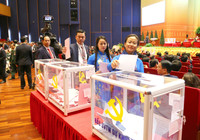 [Ảnh] Lãnh đạo Đảng, Nhà nước và đại biểu bầu Ban Chấp hành Trung ương khóa XIII