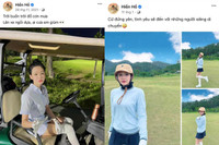 Dàn Hoa hậu, diễn viên, MC VTV 'so kè' nhan sắc trên sân golf