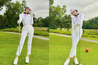 Dàn Hoa hậu, diễn viên, MC VTV 'so kè' nhan sắc trên sân golf