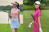 Dàn Hoa hậu, diễn viên, MC VTV 'so kè' nhan sắc trên sân golf