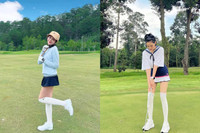 Dàn Hoa hậu, diễn viên, MC VTV 'so kè' nhan sắc trên sân golf