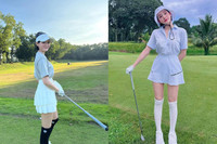 Dàn Hoa hậu, diễn viên, MC VTV 'so kè' nhan sắc trên sân golf