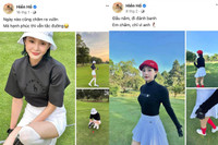 Dàn Hoa hậu, diễn viên, MC VTV 'so kè' nhan sắc trên sân golf