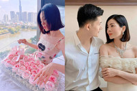 [ẢNH] Ngày 8-3 đặc biệt của sao Việt: Lệ Quyên được tặng trang sức đắt tiền, NSƯT Xuân Bắc làm ‘trai bán hoa’