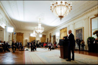 [ẢNH] Cuộc họp báo đầu tiên của Tổng thống Joe Biden: Tái tranh cử năm 2024