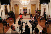 [ẢNH] Cuộc họp báo đầu tiên của Tổng thống Joe Biden: Tái tranh cử năm 2024