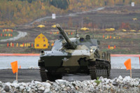 [ẢNH] Xe tăng hạng nhẹ trang bị pháo ‘khủng’ của Nga trong cơn lận đận