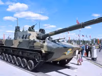 [ẢNH] Xe tăng hạng nhẹ trang bị pháo ‘khủng’ của Nga trong cơn lận đận