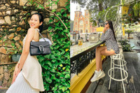 [ẢNH] Hoa hậu Đỗ Thị Hà ‘tăng tốc’ trên đường đua Miss World: Cắt mái bằng, diện túi hiệu, đeo nhẫn kim cương