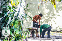 [ẢNH] Người lao động nhọc nhằn mưu sinh dưới thời tiết oi nóng của Hà Nội