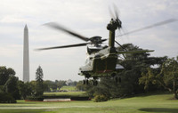 [ẢNH] Trực thăng dành cho Tổng thống Biden có thể đốt cháy bãi cỏ Nhà Trắng