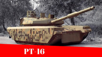 [ẢNH] Siêu tăng PT-16 với giáp siêu dày đủ sức sống sót trước phát bắn của T-14 Armata?