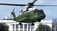 [ẢNH] Trực thăng dành cho Tổng thống Biden có thể đốt cháy bãi cỏ Nhà Trắng