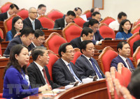 Hình ảnh Tổng Bí thư Nguyễn Phú Trọng chủ trì khai mạc hội nghị Trung ương 8