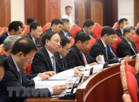 Hình ảnh Tổng Bí thư Nguyễn Phú Trọng chủ trì khai mạc hội nghị Trung ương 8