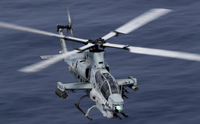 Trực thăng AH-1Z Viper của thủy quân lục chiến Mỹ diễn tập bắn đạn thật trên biển Caribe