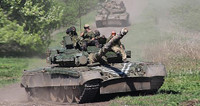 Nổ kho đạn, xe tăng T-80BV bị phá hủy hoàn toàn tại chiến trường Ukraine
