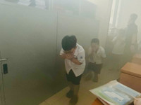 Học sinh quận Ba Đình trải nghiệm thực hành kỹ năng phòng cháy, chữa cháy