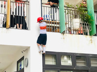 Học sinh quận Ba Đình trải nghiệm thực hành kỹ năng phòng cháy, chữa cháy