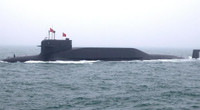 Tàu ngầm hạt nhân Trung Quốc đi nổi bất thường qua eo biển Đài Loan